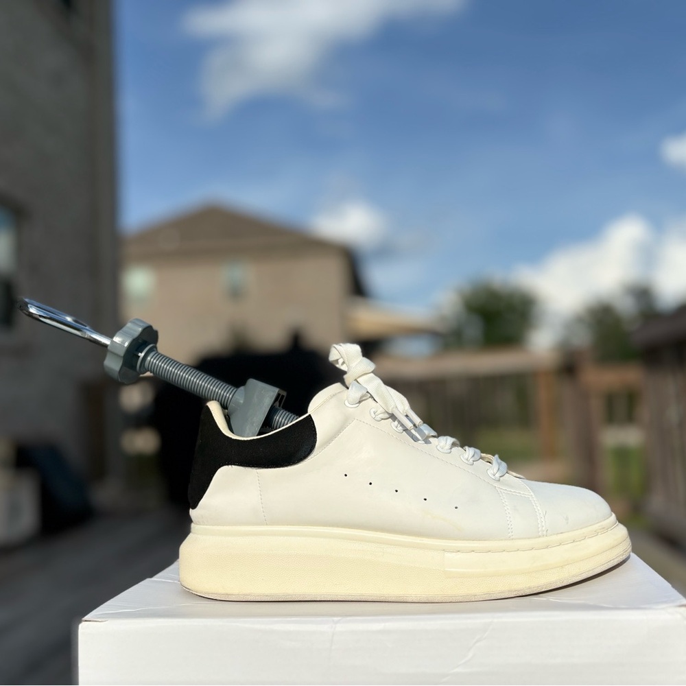 Alexander McQueen White and Black Sneakers